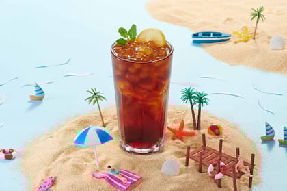 Cranberry Hibiscus Cold Brew With Popping Boba