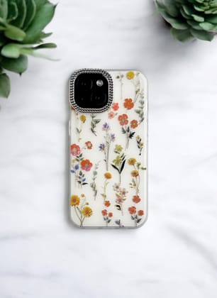 Colorful Wildflowers Floral Case for iPhone 15