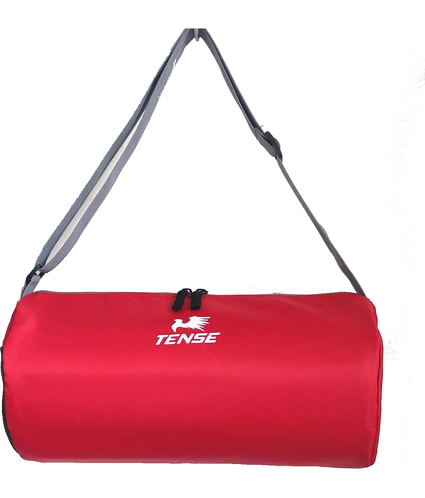 Tense Polyester Red 20 Ltrs Gym Bag