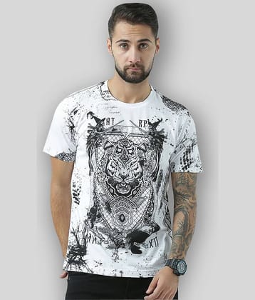 Huetrap Pack of 1 Cotton Regular Fit Men's T-Shirt ( White )