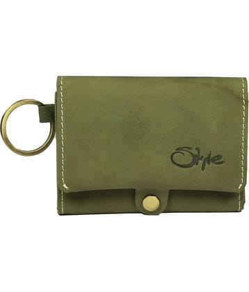 STYLE SHOES Leather Green Women's Card Holder ( Pack of 1 )
