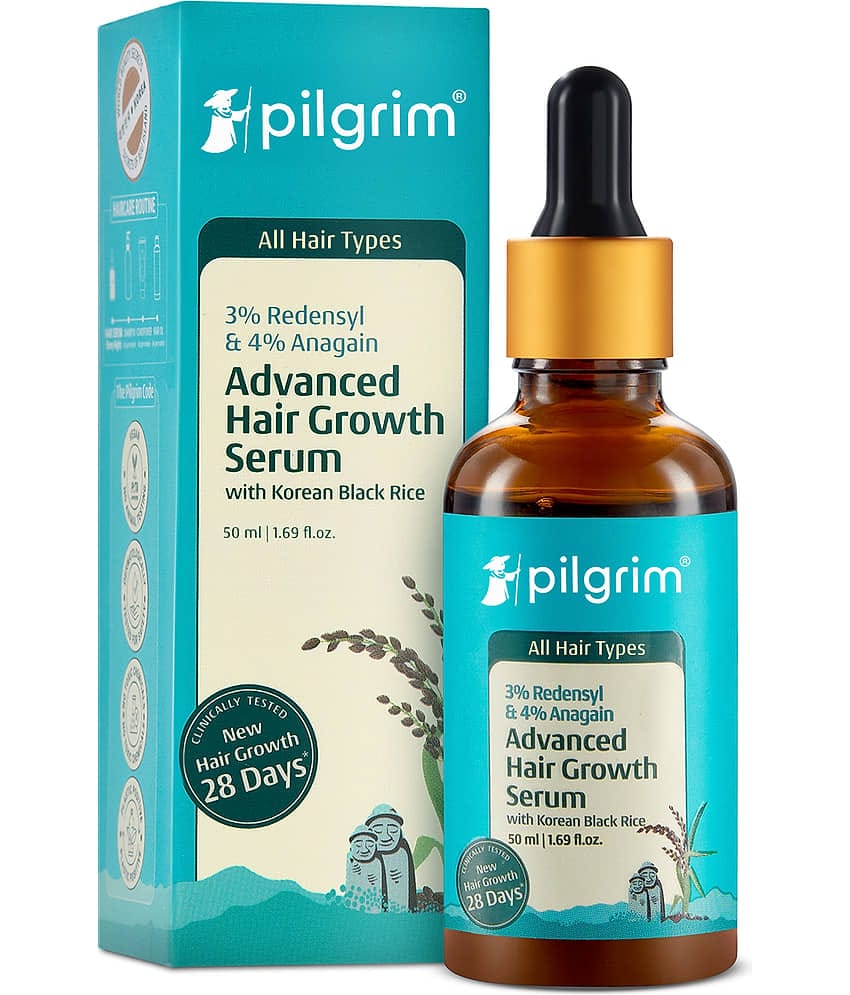 Pilgrim Redensyl & Anagain Advanced Hair Growth Serum 50Ml Hair Serum,For All Hair Type,50 Ml (pack Of 1)