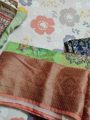 Elegant Pink Silk Saree with Zari Border