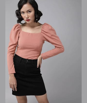 Rare Women's Crepe Regular Top ( Peach )