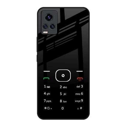 Classic Keypad Pattern Glass Case for Vivo Y73