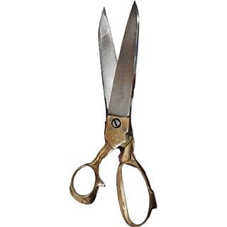 My Chetan Professional Brass Handle Tailoring Scissors For Cloth Cutting Size 10 Inches Stainless Steel All-Purpose Scissor (Gold, Pack Of 1)