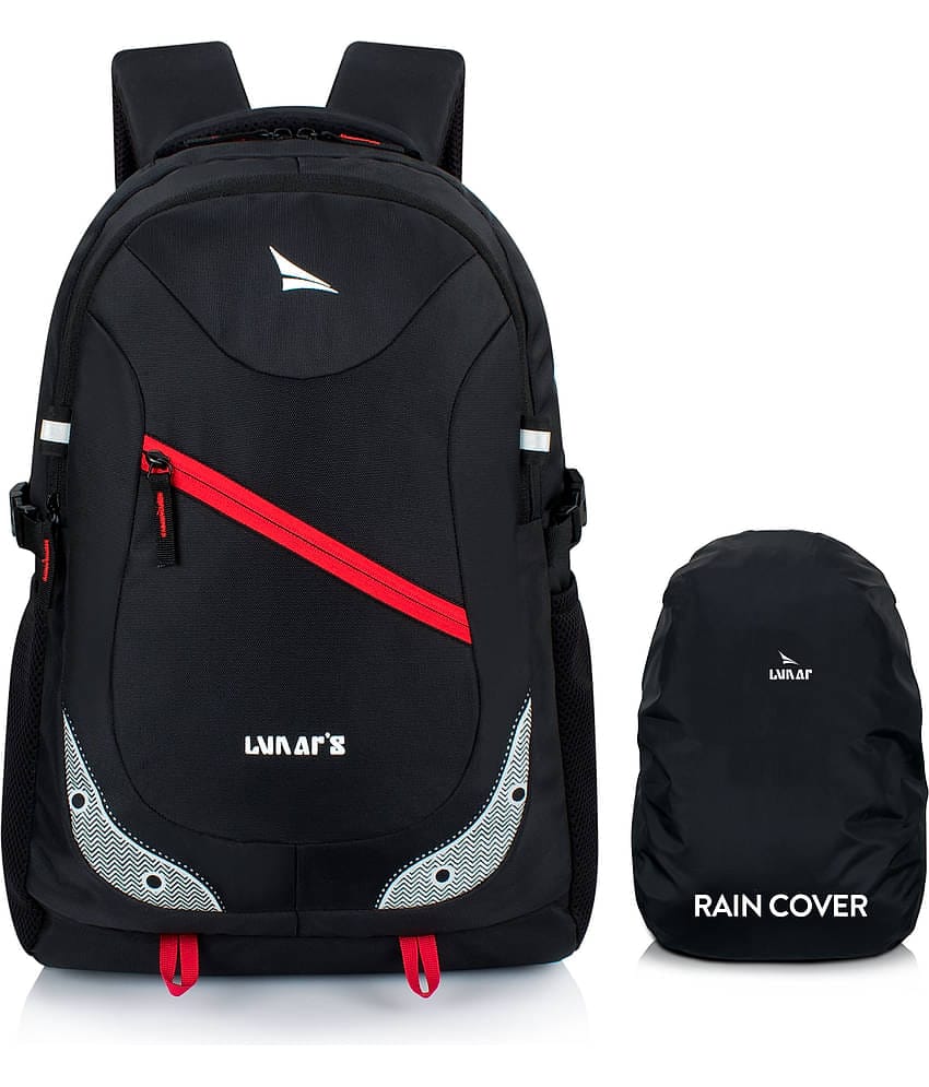 Lunar's 35 Ltrs Black Backpack bags