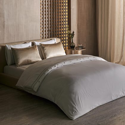 DDECOR - Astoria Collection 100% Cotton Plain & Texture Pattern 180TC Super King Bedsheet |274 CM X 274 CM| - Beige
