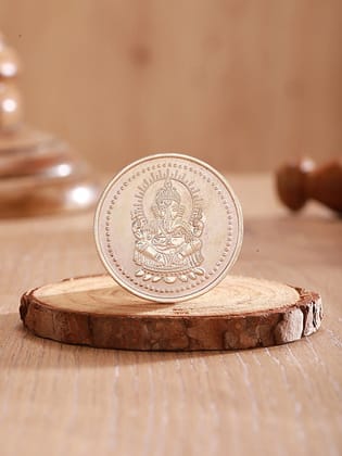 Lord Ganapati 10 gram 999 Round Silver Coin