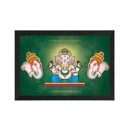 Lord Ganesha Satin Matt Texture UV Art Painting