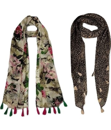 stolevilla Multi Printed Poly Cotton Yarn Stoles