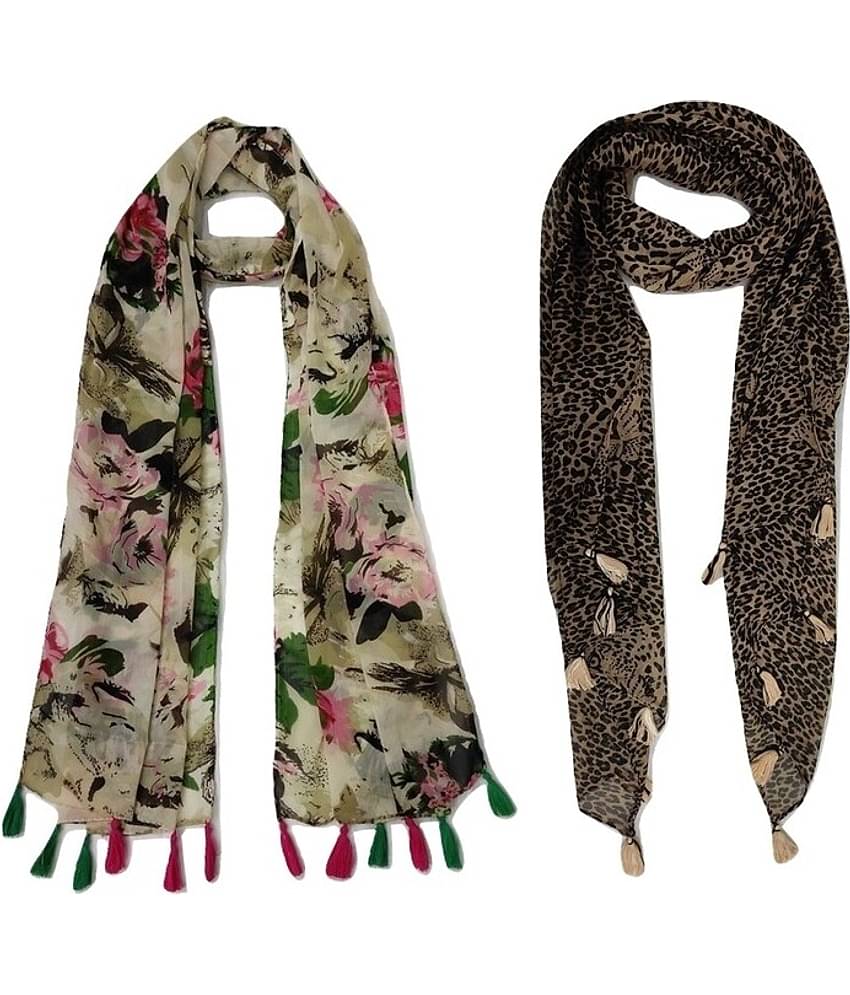 stolevilla Multi Printed Poly Cotton Yarn Stoles