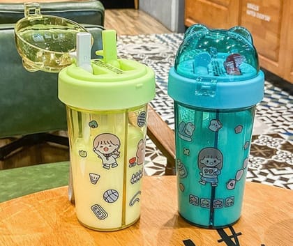 Dual sipper | Double trouble sipper | two compartment sipper-Purple