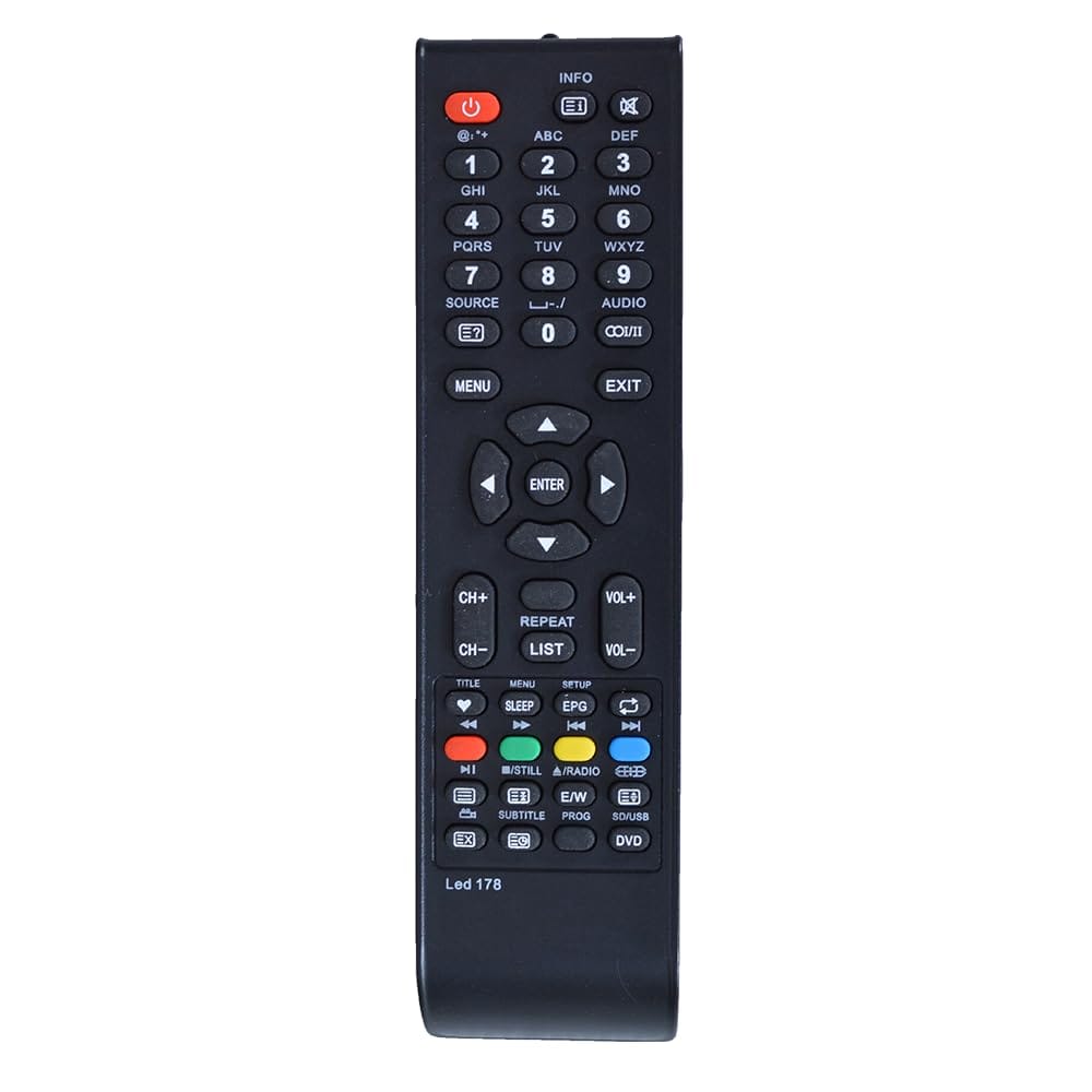 RESORB LED 178 Remote Control for LED or LCD TV Compatible with Micromax Television