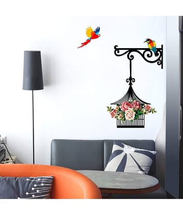 Inkfence Wall Sticker Birds ( 71 x 60 cms )