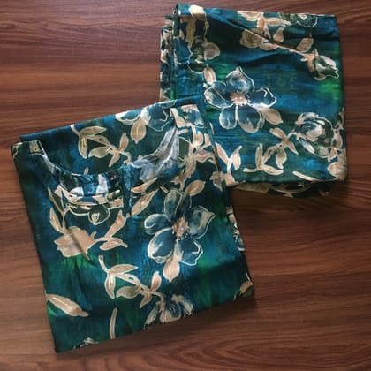 Marigold Sea Green - Cord Set - Soft Rayon-38 - M