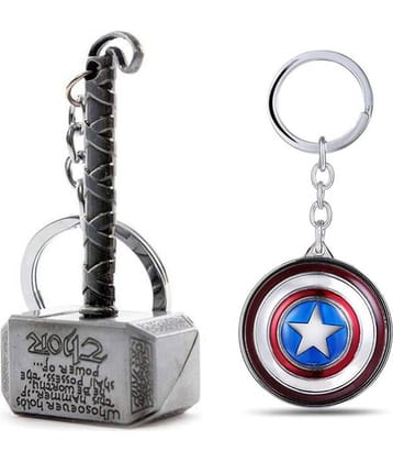 ZYZTA - Multicolor Men's Character Keychain ( Pack of 2 )