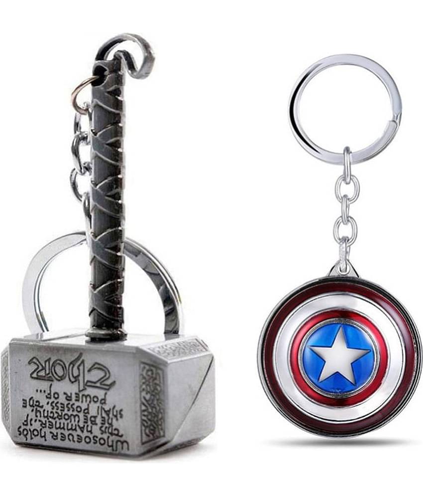 ZYZTA - Multicolor Men's Character Keychain ( Pack of 2 )