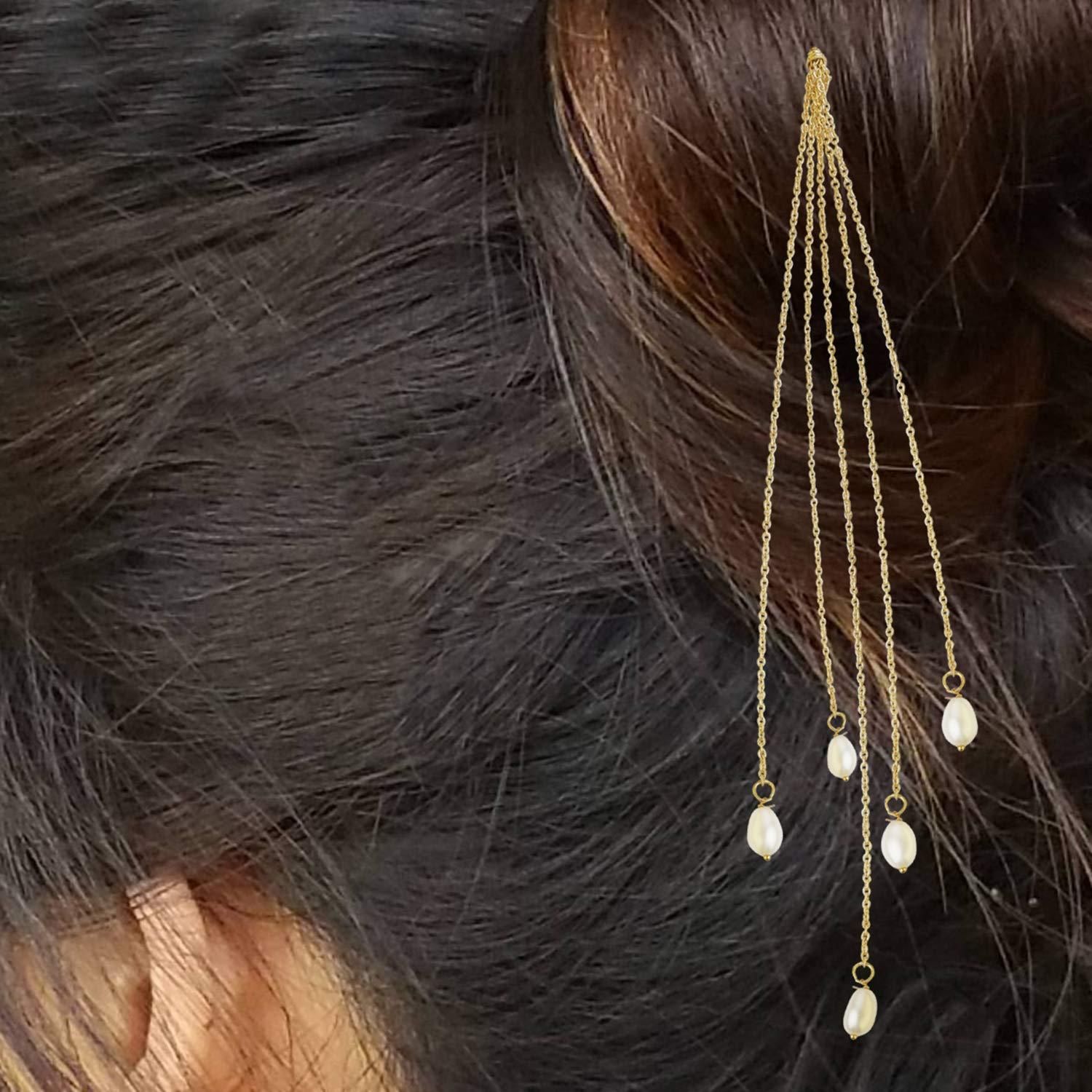 Pom Pom Chain Bobby pins-SP0818GC8021GW