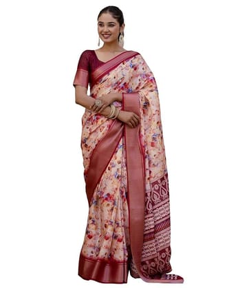 Women's Silk Printed Ready to Wear Saree