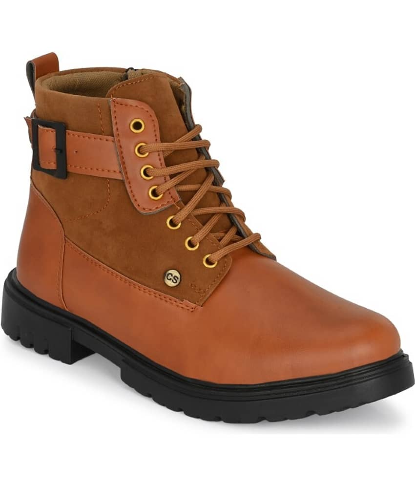Rising Wolf Tan Men's Casual Boots