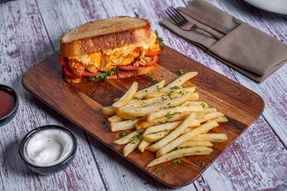 Peri Peri Grilled Cottage Cheese Sourdough Sandwich