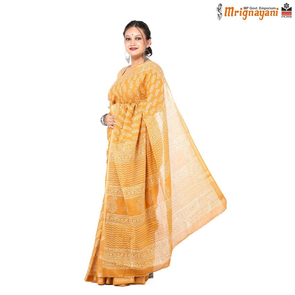 HANDLOOM COTTON SAREE WITH BLOUSE (SKU - 3I0102260522, SAREE-1121) - Sarees | Buy online on ZillyBuy