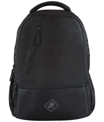 MIKE 21 Ltrs Black Polyester College Bag - Black