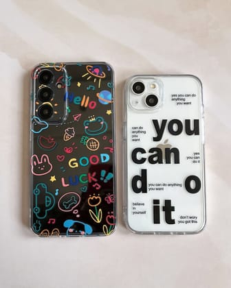 Positive Affirmation Custom Slim Soft Cases-Good Luck (Colorful)