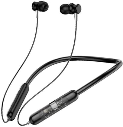 Wireless Neckband Bluetooth Earphones, Black, in-Ear Design (Black) Wireless Neckband Bluetooth Earphones, Black, in-Ear Design (Black)