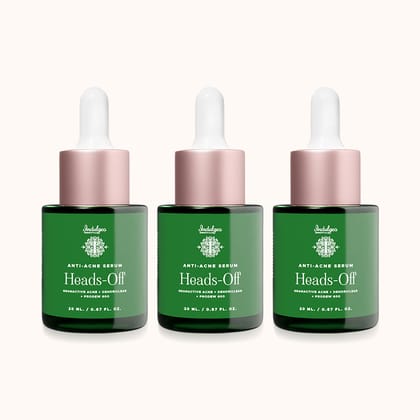 Pack of 3 - Heads Off  (Anti Acne Serum)