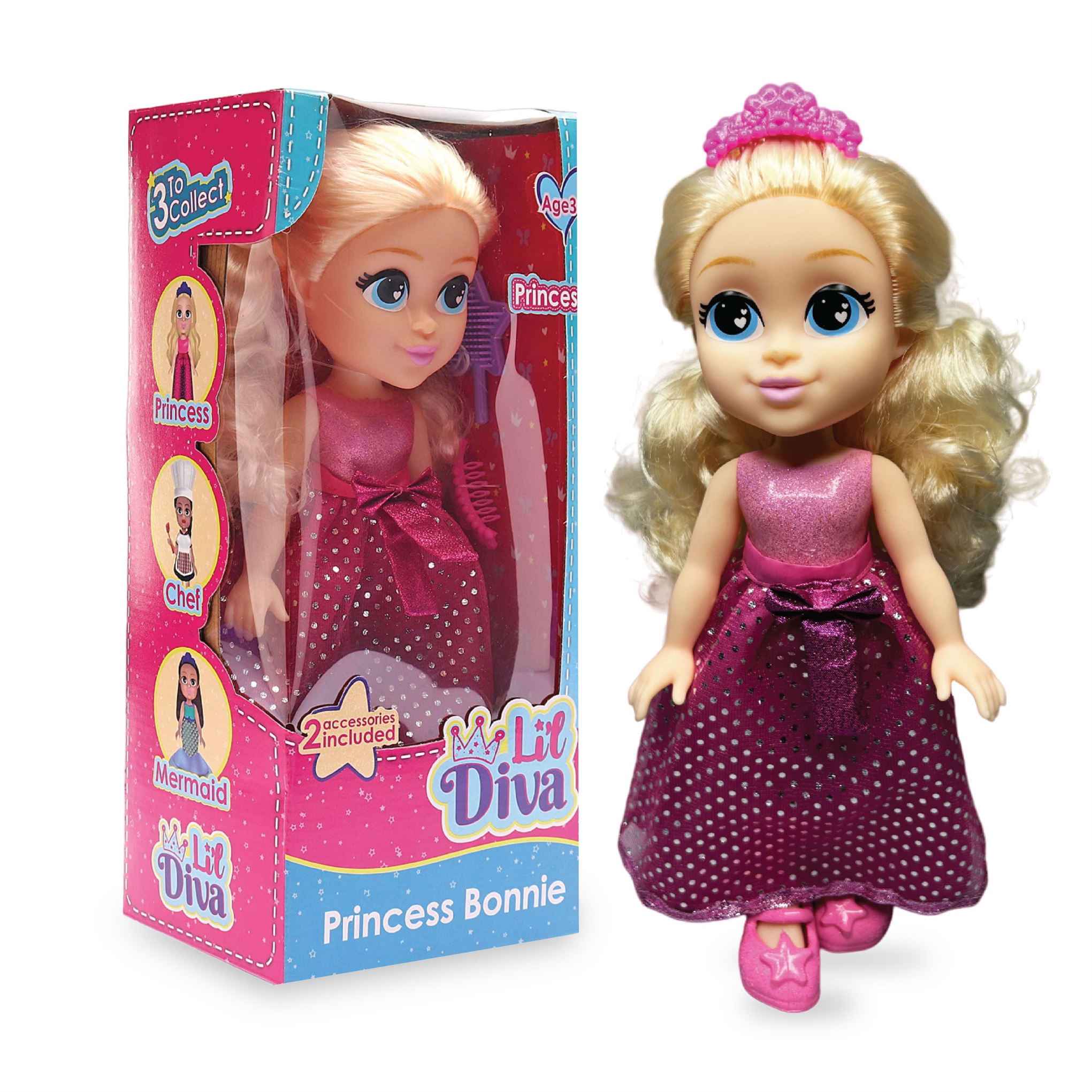 Li'l Diva Princess-Bonnie, 13 Inch Doll