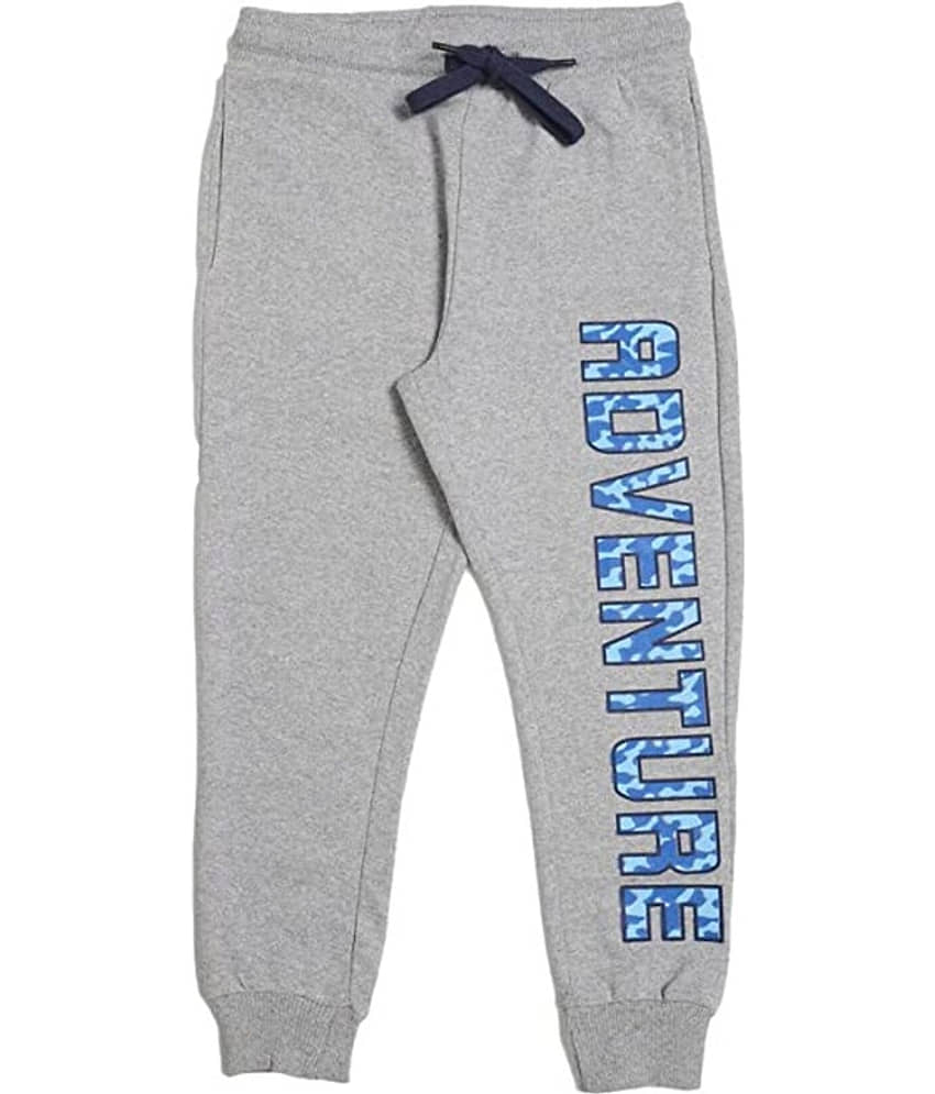 NammaBaby Pack of 1 Boys Fleece Trackpant ( Grey )