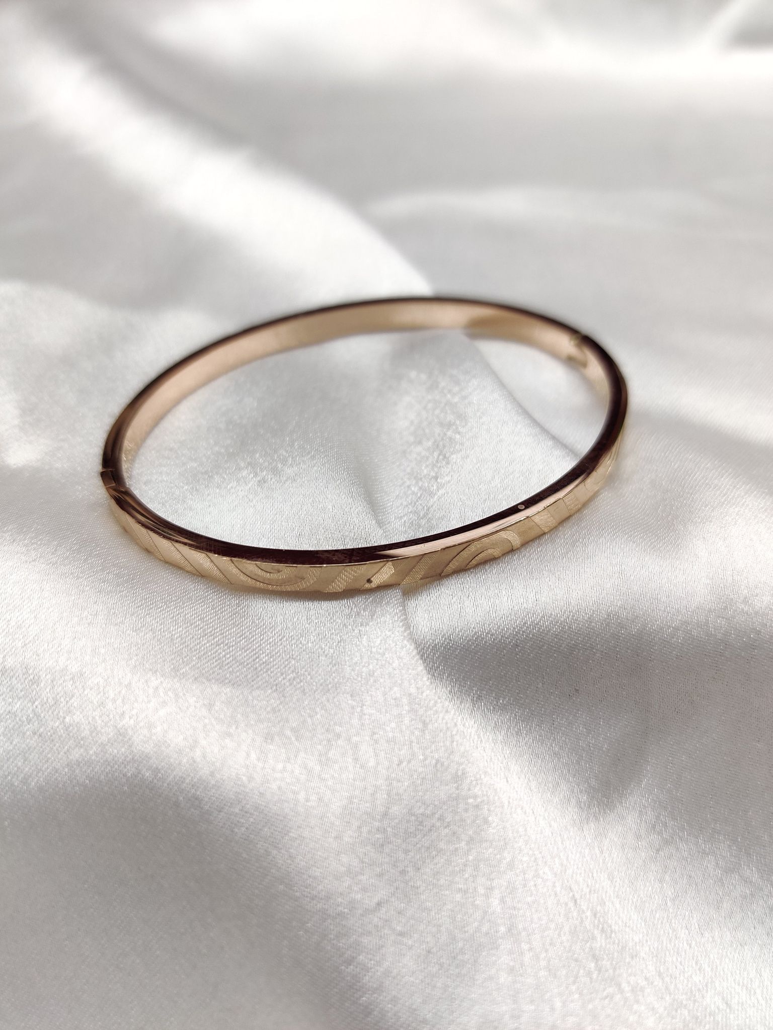 Pattern Bracelet-Rose Gold-W- 60mm H-52mm