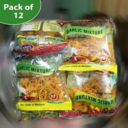 Kangla Bhujia – Garlic Mixture – Authentic Taste of Manipur - 1 dzn (12 pcs)-1 Dozen (12 pcs)