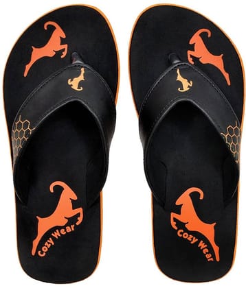 Cozy Wear - Black Men's Thong Flip Flop