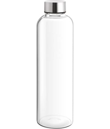 Treo By Milton Clarion Borosilicate Glass Water Bottle, 760 ml, Transparent | Microwave Safe | Leak Proof | BPA Free | Scratch Resistant | Dishwasher Safe | Odour Free
