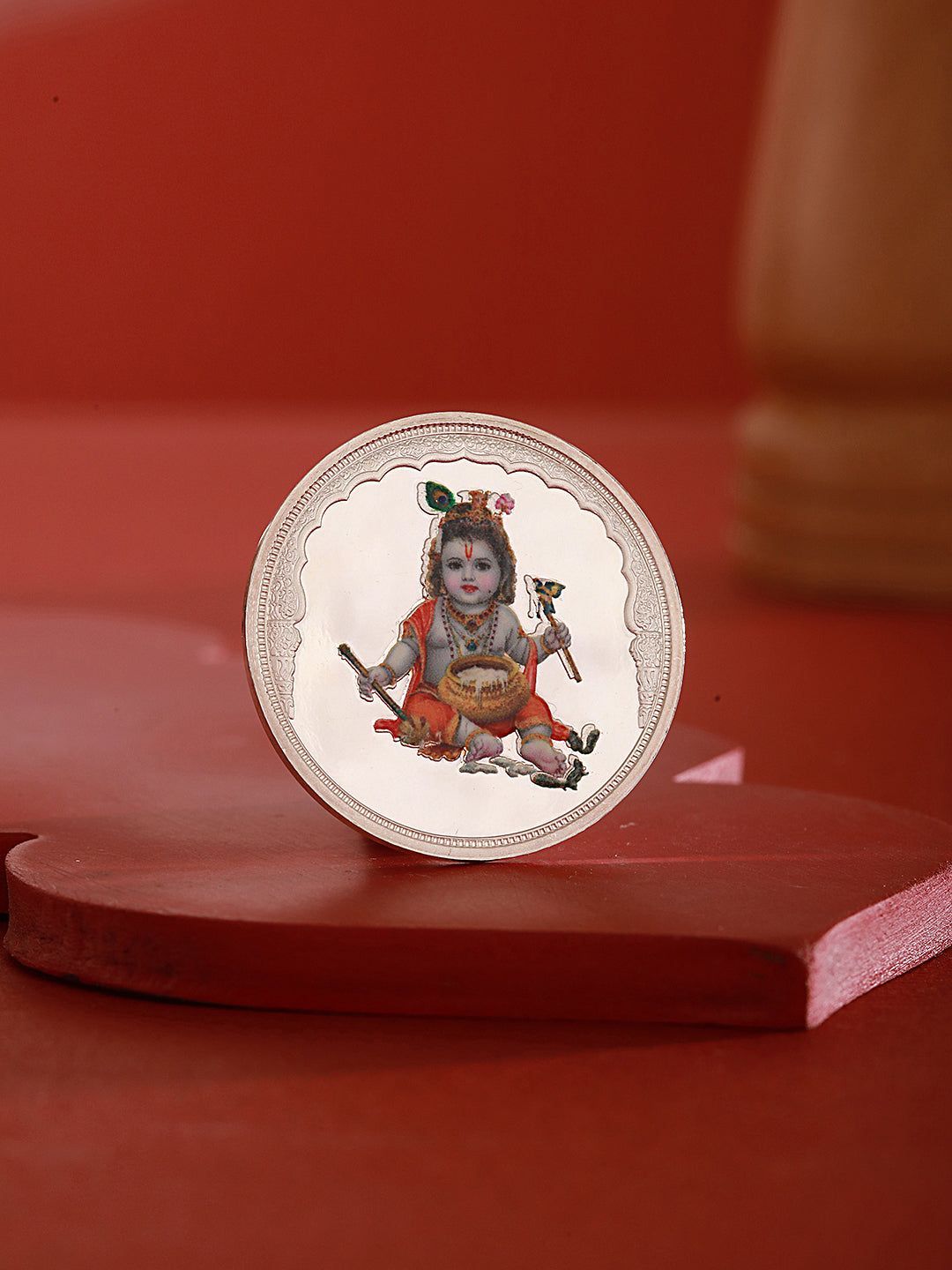 999 Silver Bal Krishna 10gm Silver Coin