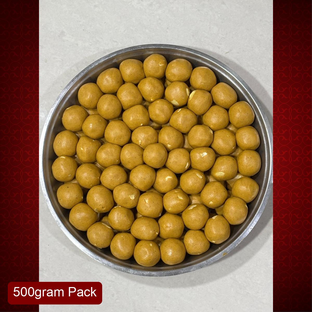 Aaswad Caterers Besan Ladoo (500g) | Traditional Festive Sweet