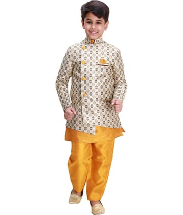 Fourfolds Boys Cotton Blend ( Pack of 1 , Yellow )