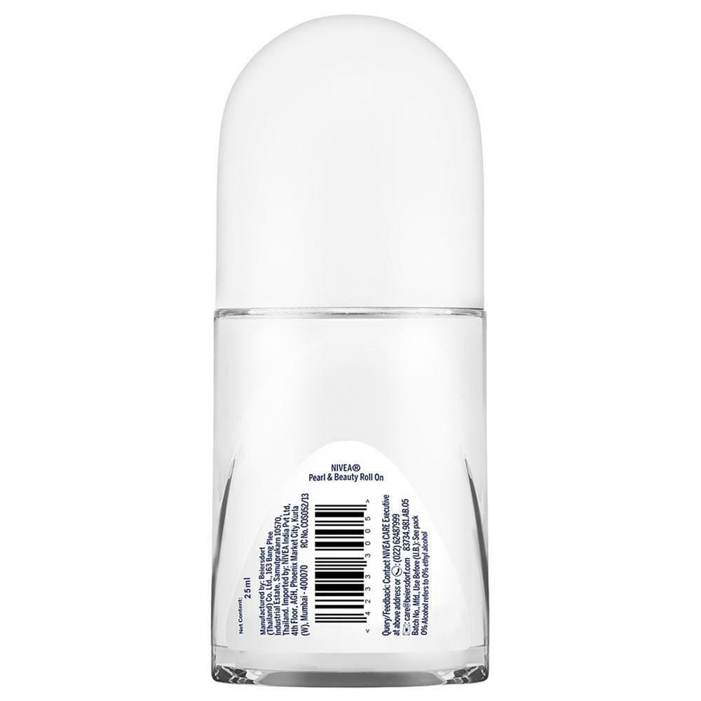 Nivea [Deo] 25Ml Gbt Pearl&Beauty Smth B'Ful Uarms 24Hgntlcr Pear Rolo
