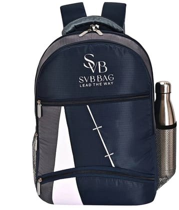 SVB BAG 35 Ltrs Polyester Backpack *For Boys & Girls ( Blue ) - Blue