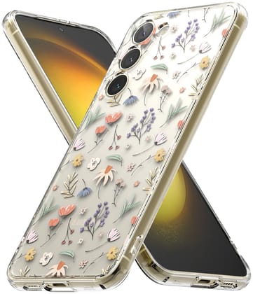 (Refurbished) Samsung Galaxy S23 Plus 5G Back Cover Case  | Fusion Design - Dry Flowers