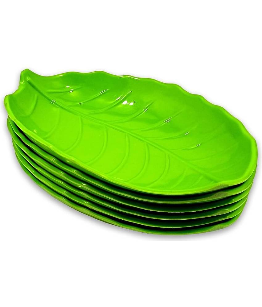 Inpro 6 Pcs Melamine Light Green Platter