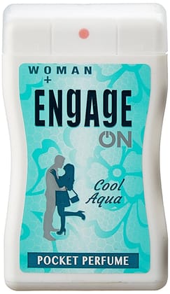 Engage On Cool Aqua Pocket Perfume For Women, 18 ml 