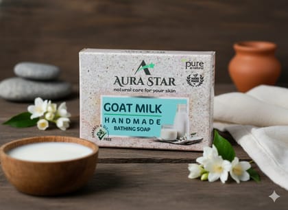 Aura Star Natural and Herbal Goat Milk Soap Chemical Free Handmade Soap