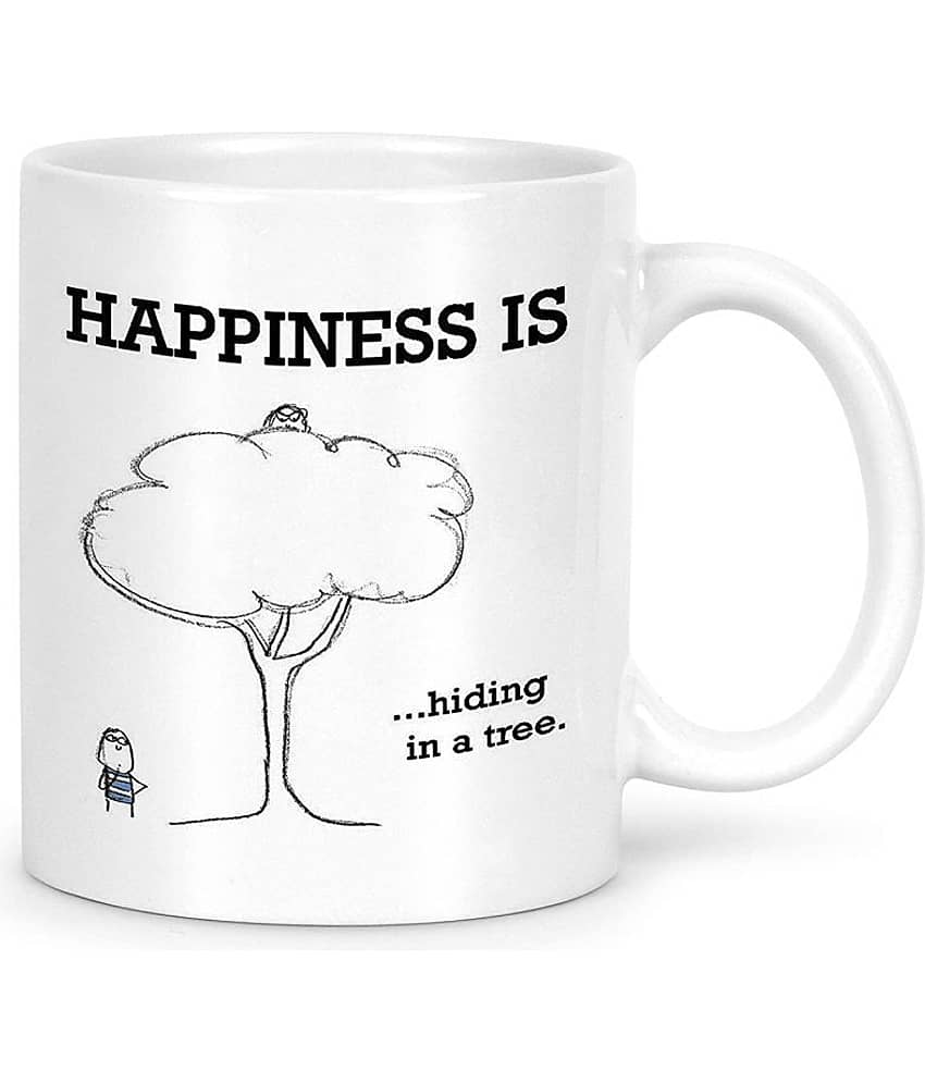 Idream Quote Printed Ceramic Coffee Mug 1 Pcs 330 mL