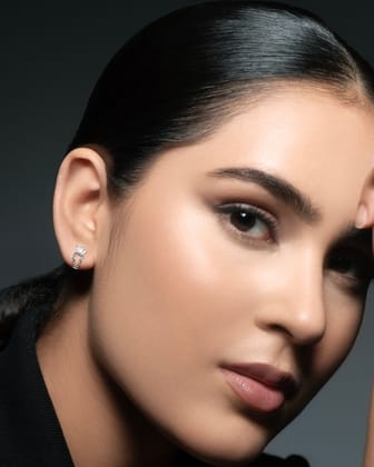 Crown Chain Dangler - Stud Earring
