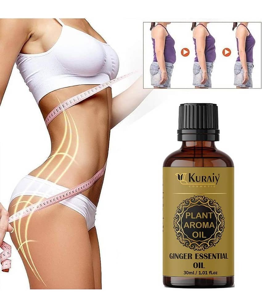 Kuraiy Ginger Oil, For Belly Fat Reduction For Weight Loss( 30 ml)