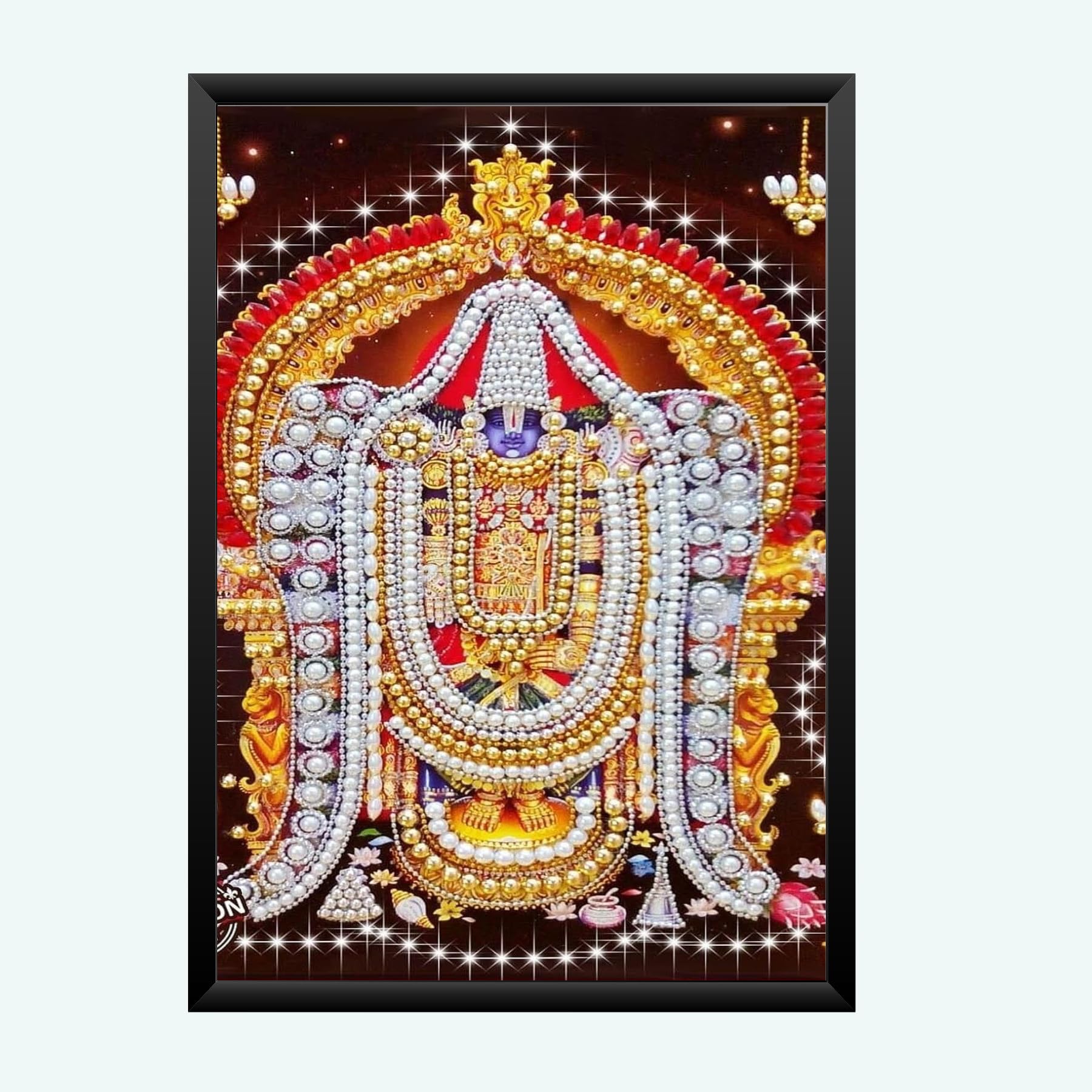 NOKKES tirupati blalaji Venkateswara tirupati blalaji Photo Frames Religious Photo frame 5X7 Inch Photo Frame_AQW57